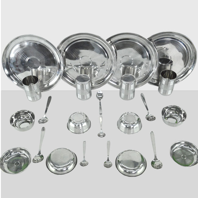 24 pcs Stainless Steel Dinner Set Combo